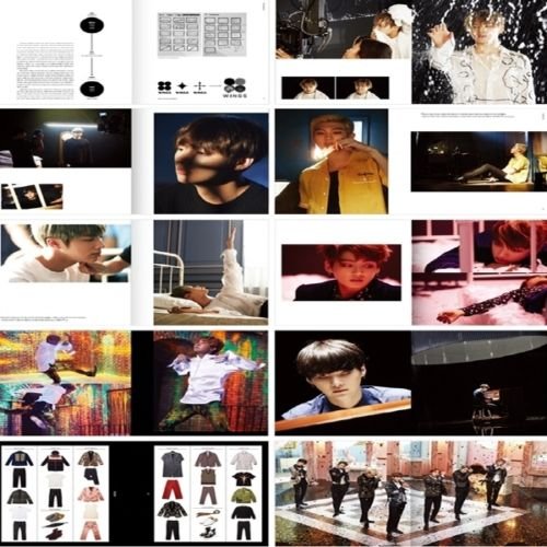 BTS - [WINGS CONCEPT BOOK] 312P MAKING PHOTOBOOK+2P PHOTO FRAME